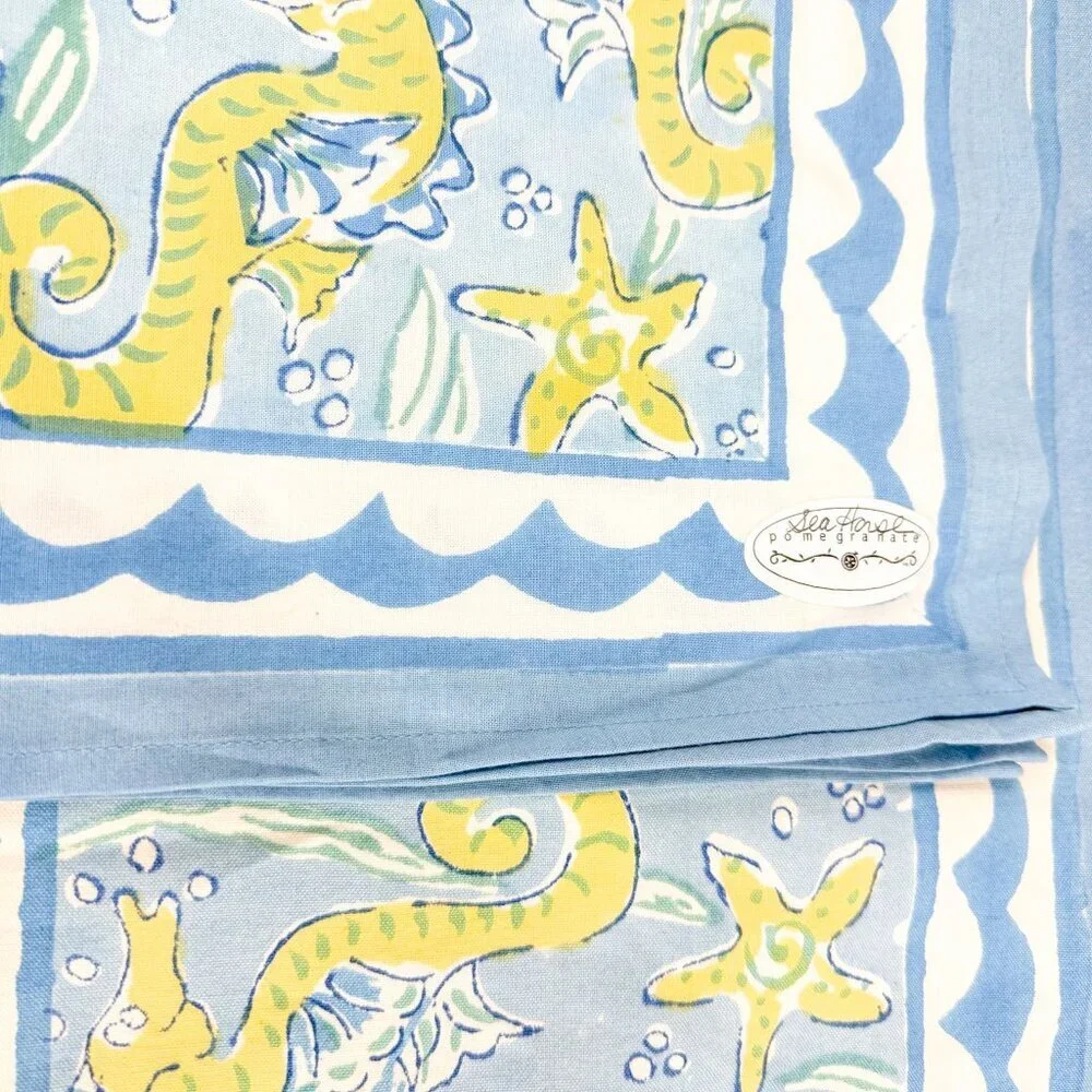 Pomegranate Cotton of Nautical Marine Sailing Placemats and Napkins 4 sets